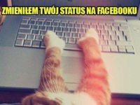 Zmieniłem twój status na facebooku