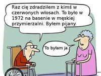 z kimś w czerwonych włosach