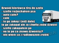 Kierowca dzwoni do szefa! Ale mu poradziła! HAHA