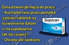 Żona pomyśliła tabletki! Biedny mąż... HAHA!