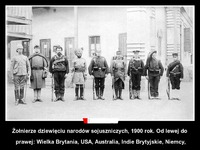 Żołnierze 9 narodów sojuszniczych w 1900 roku!