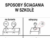 Jak ściągać Poznaj wszystkie 8 sposobów! Zdasz na 100%! :D