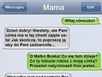 Sms do córki :D