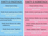Fakty o facetach i kobietach :D