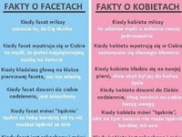 Fakty o facetach i kobietach :D