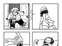 Zimowe problemy przedstawione w formie zabawnych komiksów
