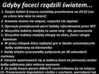 Co by było gdyby faceci rządzili światem? ;)