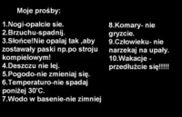 Moje prośby. Kto się do nich dołącza? ;D