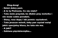 Ojciec posłał syna po klucz do motoru! haha DOBRE :D