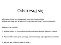 Sposób na odstresowanie się! Działa na 100%! Coś Cię wkurza? Wypróbuj tę technikę ;)