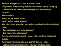 Kawał Wchodzi Amerykanin do baru w Polsce i mówi... :D