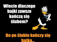 Bajki kończą się ŚLUBEM, bo... Niestety...