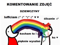 Komentowanie zdjęć przez dziewczyny, a przez facetów ;) Zobacz różnicę! ;D