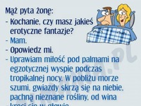 Żona opowiada o swoich FANTAZJACH! Nieźle!