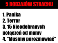 5 Rodzajów Strachu! Sprawdź wszystkie! :D