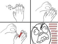 Gdy chcę zerwać skórkę z paznokcia ... ;)