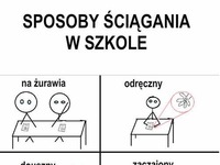 Jak ściągać Poznaj wszystkie 8 sposobów! Zdasz na 100%! :D