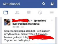 Jak prawidłowo sprzedać laptopa! ;)