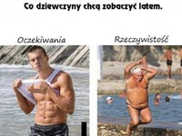 Co dziewczyny chcą zobaczyć latem - oczekiwania VS rzeczywistość xD