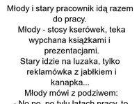 Młody i stary pracownik :D