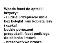 Facet wbiegł do apteki i krzyczał! Ludzie od razu sie odsuneli a on... SZOK!