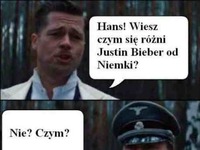 Czym się różni Niemka od Justina Biebera  Dobre! :D