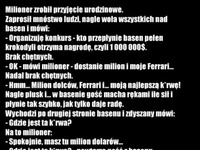 Milioner zrobił przyjęcie urodzinowe :D