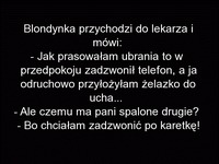 Blondynka przypaliła się żelazkiem, a lekarz... W SZOKU!! HAHA