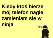 Kiedy ktoś bierze mój telefon