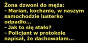 Żona drzwoni do męża