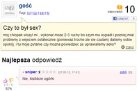 Czy to był sex?