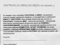 Instrukcja obsługi MĘŻA, na wesoło! HAHA BEKA!