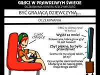 Grająca dziewczyna - oczekiwania VS rzeczywistość, haha! :D