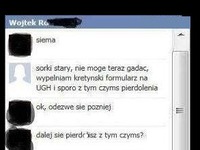 Napisał coś GŁUPIEGO do kolegi i jego dziewczyna to przeczytała.... MASAKRA! :D