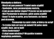 Dowcip dnia - Blondynka u doktora :D