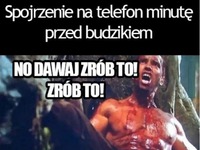 Minuta przed budzikiem