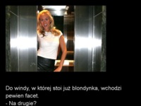 Do windy, w której stoi już blondynka, wchodzi pewien facet! ZOBACZ co bylo dalej :D