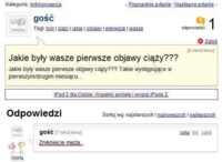 Dziewczyna pyta się o pierwsze OBJAWY CIĄŻY... zobaczcie co jej odpisali, HAHA! :D