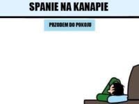 Spanie na kanapie ;D