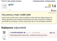 Ma wielki problem z pewną częścią ciała. ZOBACZ jaką dostała odpowiedź! :D