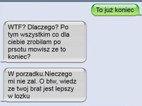 Chciał tylko napisać, że SKOŃCZYŁ się FILM. Ale ONA za szybko zareagowała! Ale beka! haha