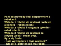 HEHEH Jasiu rozwalił eksperyment z robakami :D