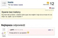 Biedna Kasia che spać BEZ BIELIZNY! Ale ma pewną dziwną obawę. Sprawdź koniecznie! :D