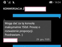 Koleś chciał kupić konsolę, zobacz ciętą ripostę, haha