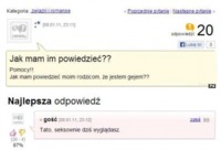 Nie wie jak powiedzieć rodzicom że jest gejem! ZOBACZ co mu doradzili na forum  :-))