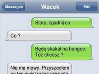 Kolega proponuje drugiemu skok na bungee! ZOBACZ co on na to