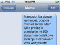 GDY POPROSIŁ O PIENIĄDZE MAMA ODPISAŁA MU, ŻE...HAHA NIEŹLE SIĘ ZDZIWIŁ :-)