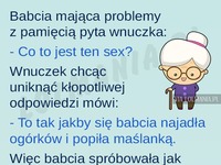 Babcia zapomnieła co to jest SEX, wnuczek jej wytumaczył i... SZOK!