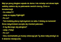 Mąż po pracy biegiem wpada do domu i nie mówiąc ani słowa łapie walizkę zabiera się za pakowanie swoich rzeczy! ZOBACZ reakcje żony :)