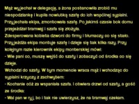 Kawał dnia: Mąż wyjechał w delegację, a żona postanowiła zrobić mu niespodziankę... :D